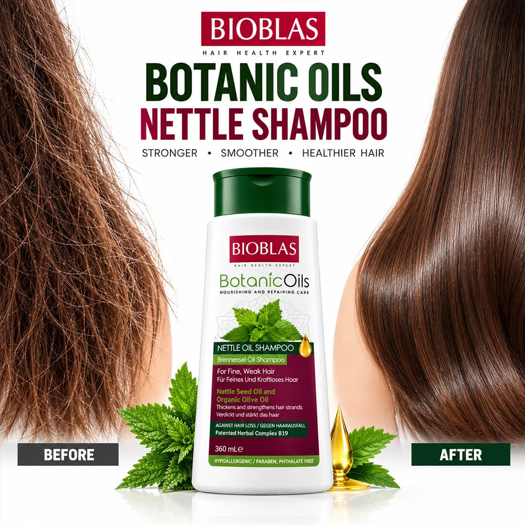 BIOBLAS SHAMPOO 360ML BOTANIC OILS NETTLE