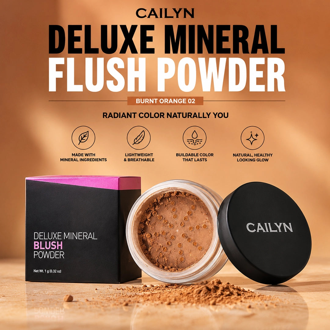 CAILYN DELUXE MINERAL FLUSH POWDER BURNT ORANGE 02
