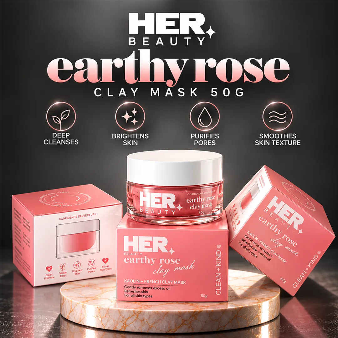 HER BEAUTY EARTHY ROSE CLAY MASK 50G