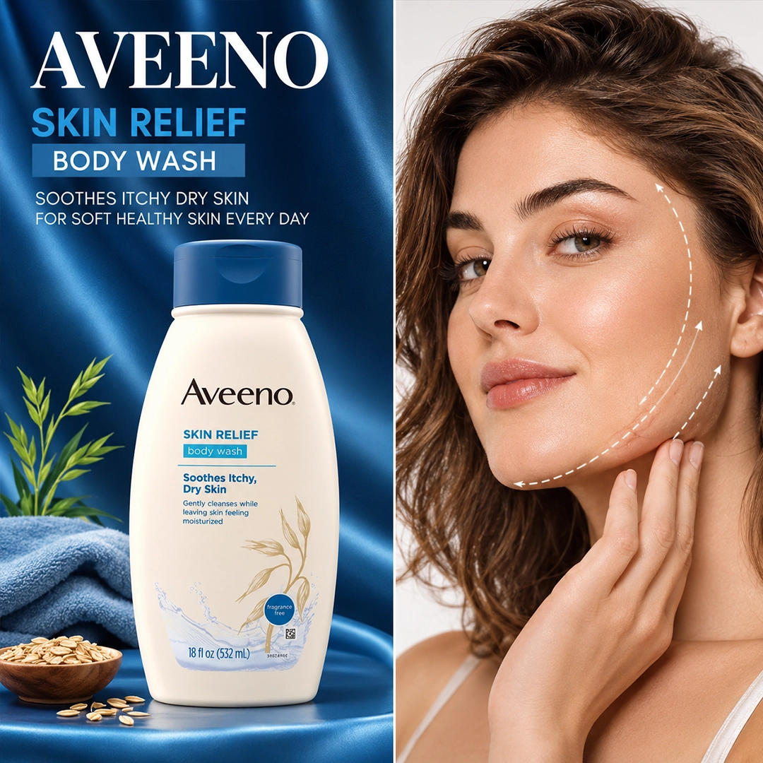 AVEENO BODY WASH 532ML SKIN RELIEF DRY SKIN