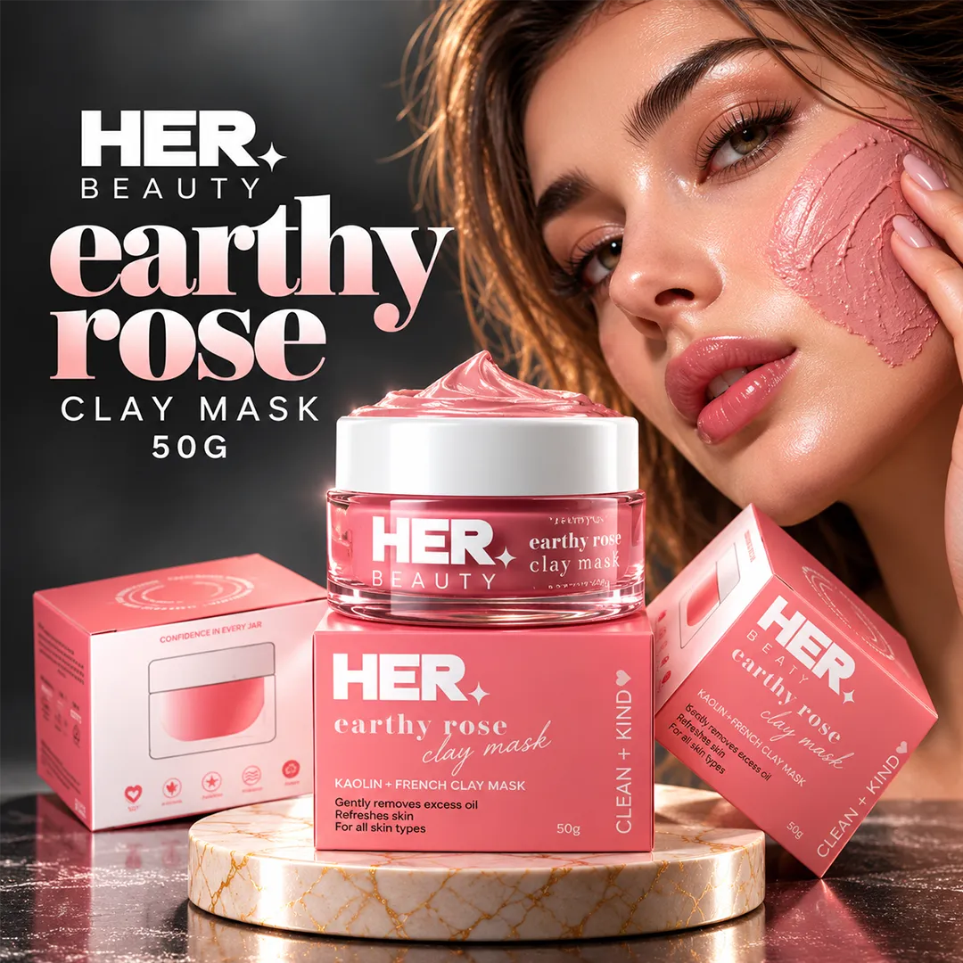 HER BEAUTY EARTHY ROSE CLAY MASK 50G