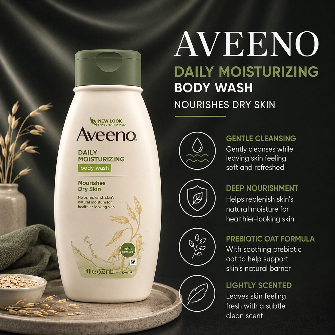 AVEENO BODY WASH 532ML DULL DRY SKIN