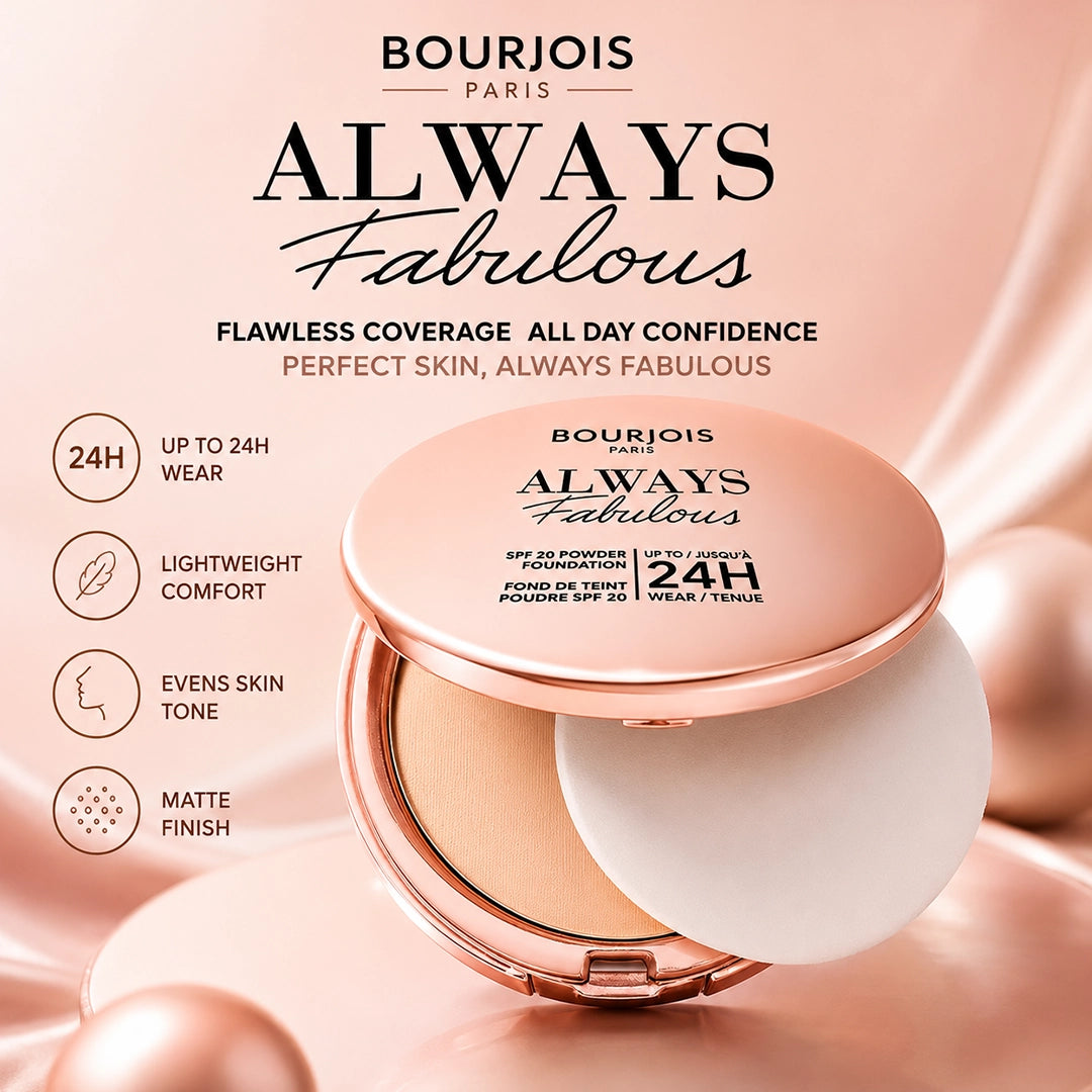 BOURJOIS POWDER FOUNDATION ALWAYS FABULOUS