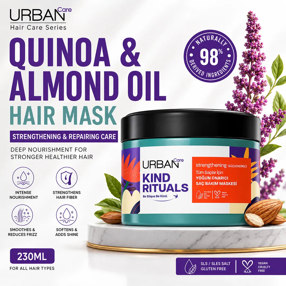 URBAN CARE QUINOA & ALMOND OIL HAIR MASK 230ML