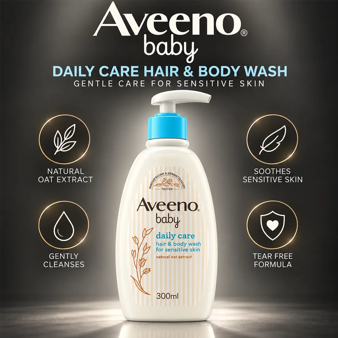 AVEENO BABY WASH 300ML DAILY CARE