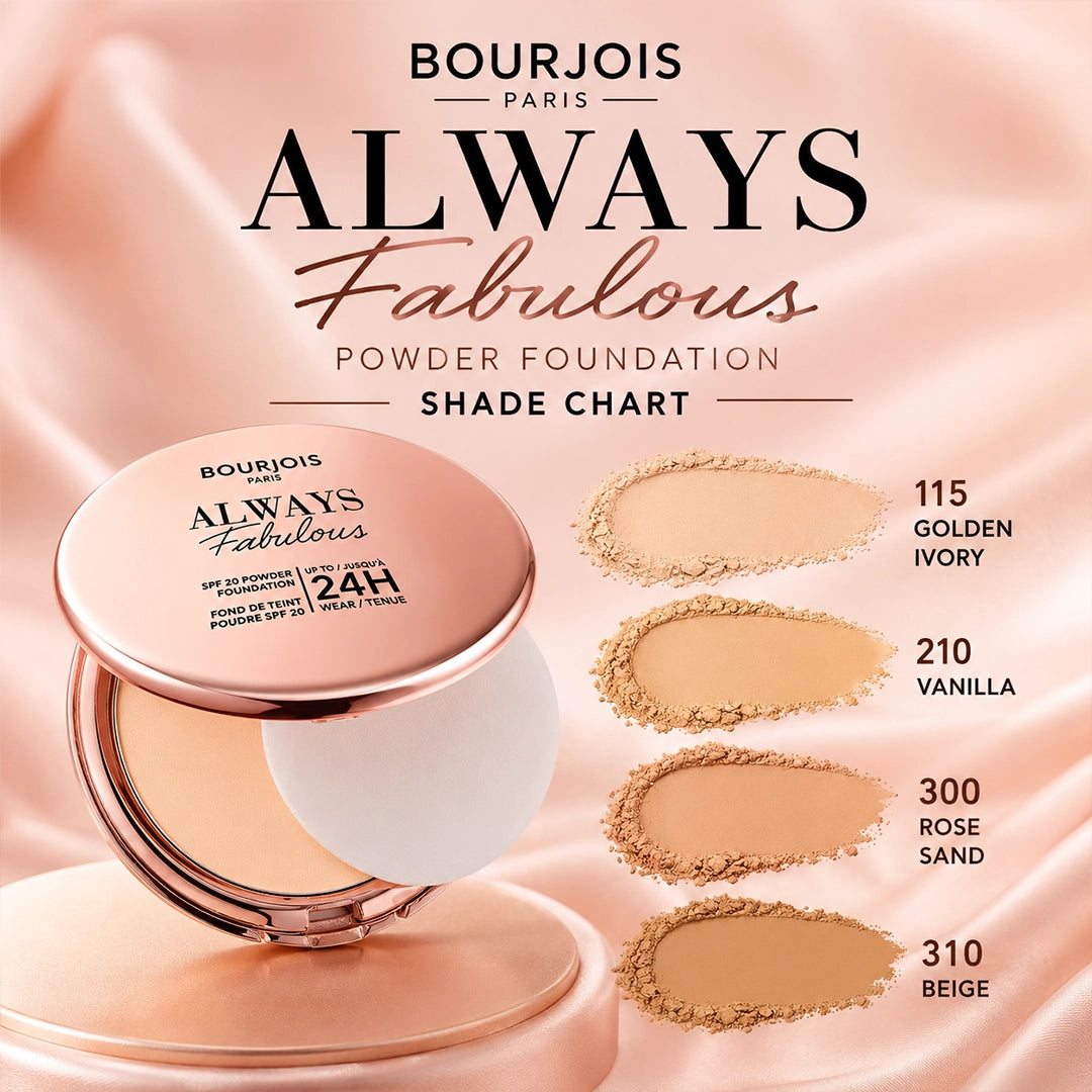 BOURJOIS POWDER FOUNDATION ALWAYS FABULOUS