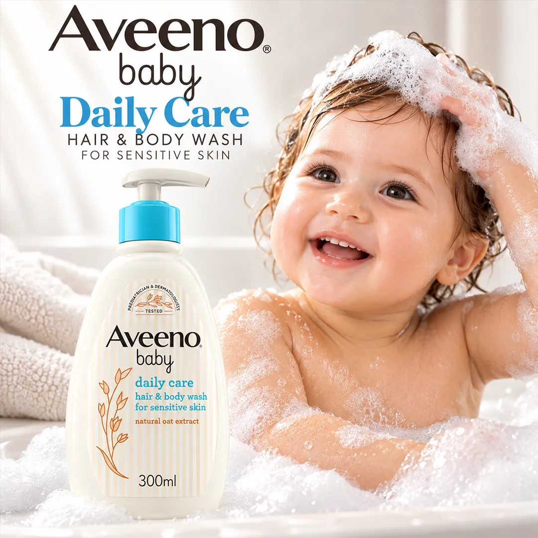 AVEENO BABY WASH 300ML DAILY CARE
