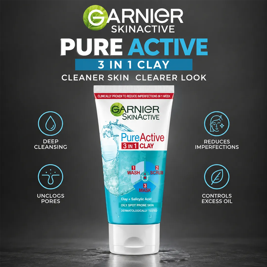 GARNIER PURE ACTIVE 3 IN 1 150ML