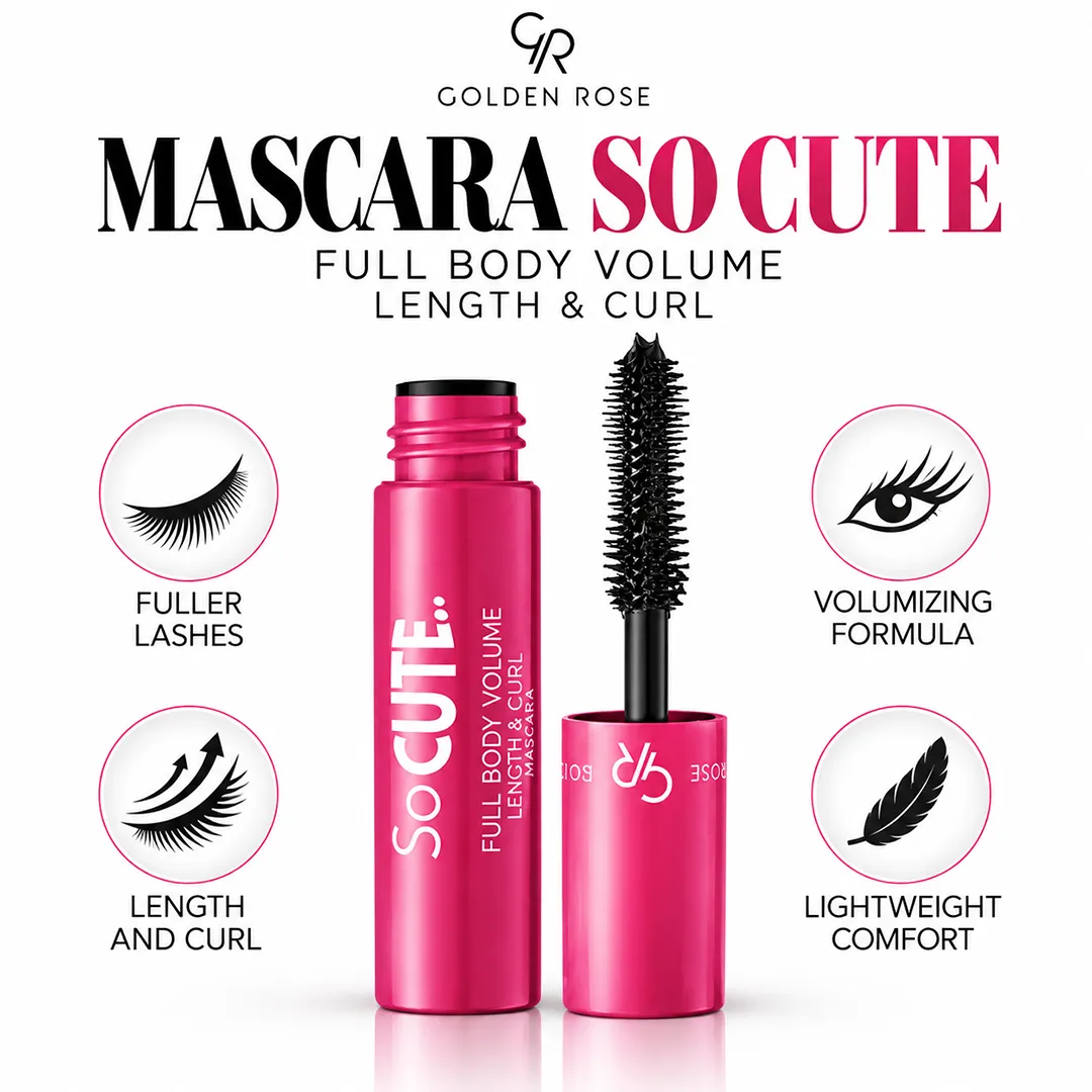 GOLDEN ROSE MASCARA SO CUTE LENGTH & CURL