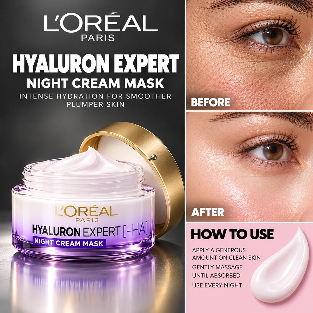 LOREAL HYALURON EXPERT NIGHT CREAM MASK 50ML
