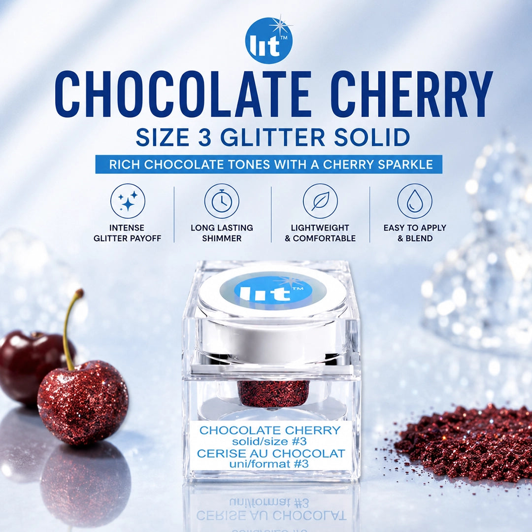 CAILYN CHOCOLATE CHERRY SIZE 3 GLITTER SOLID