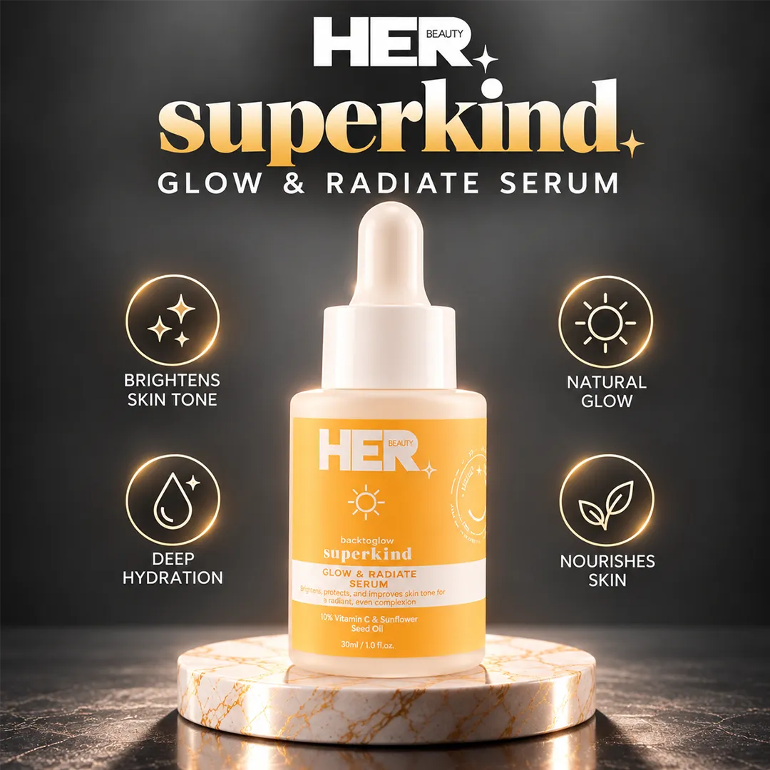 HER BEAUTY SUPER KIND GLOW & RADIATE SERUM 30ML