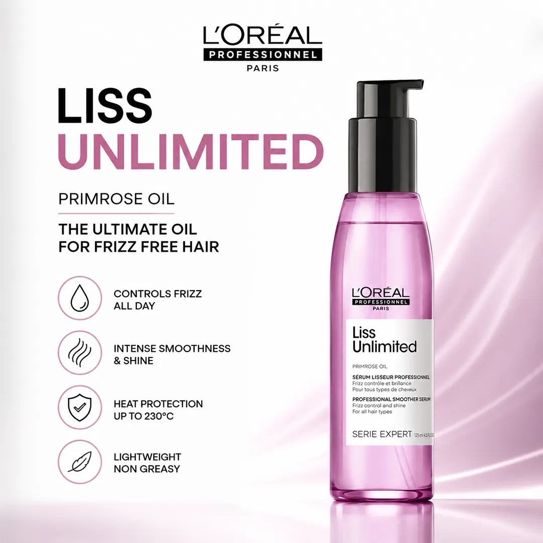 LOREAL PRO LISS UNLIMITED PRIMROSE OIL 125MLL