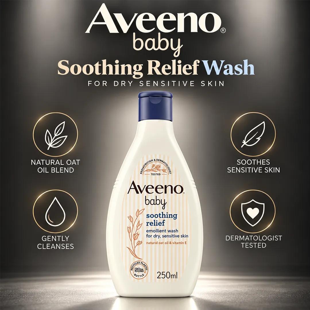AVEENO BABY WASH 250ML SOOTHING RELIEF SENSITIVE SKIN