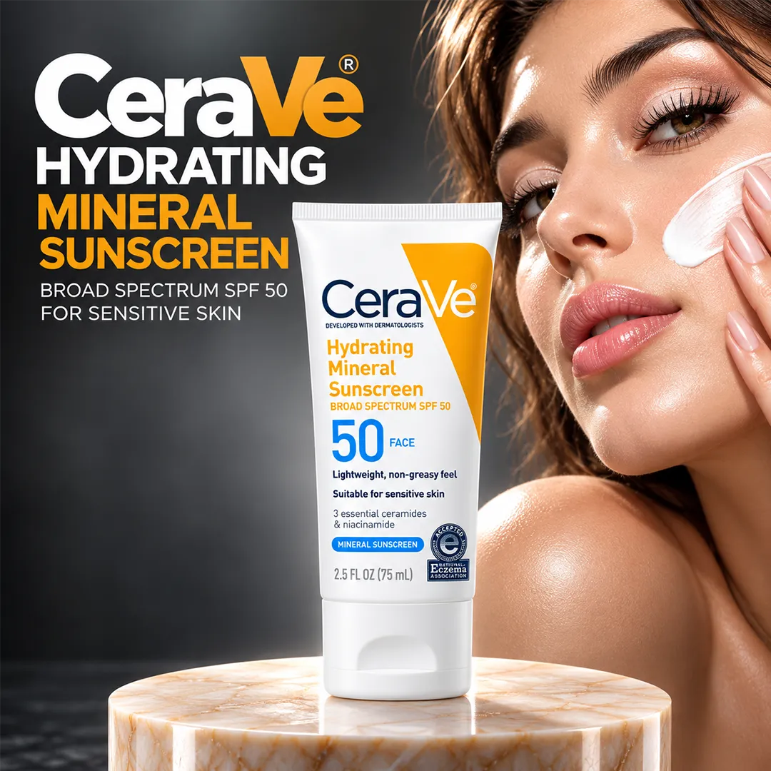 CERAVE HYDRATING MINERAL SUNSCREEN 50 FACE 75ML