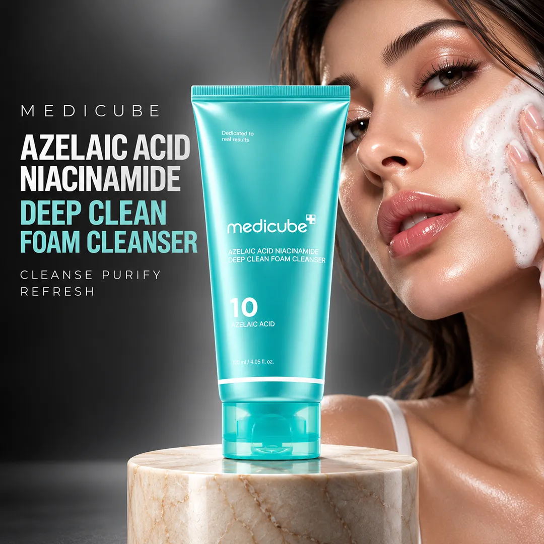 MEDICUBE AZELAIC ACID NIACINAMIDE DEEP CLEAN FOAM CLEANS 120