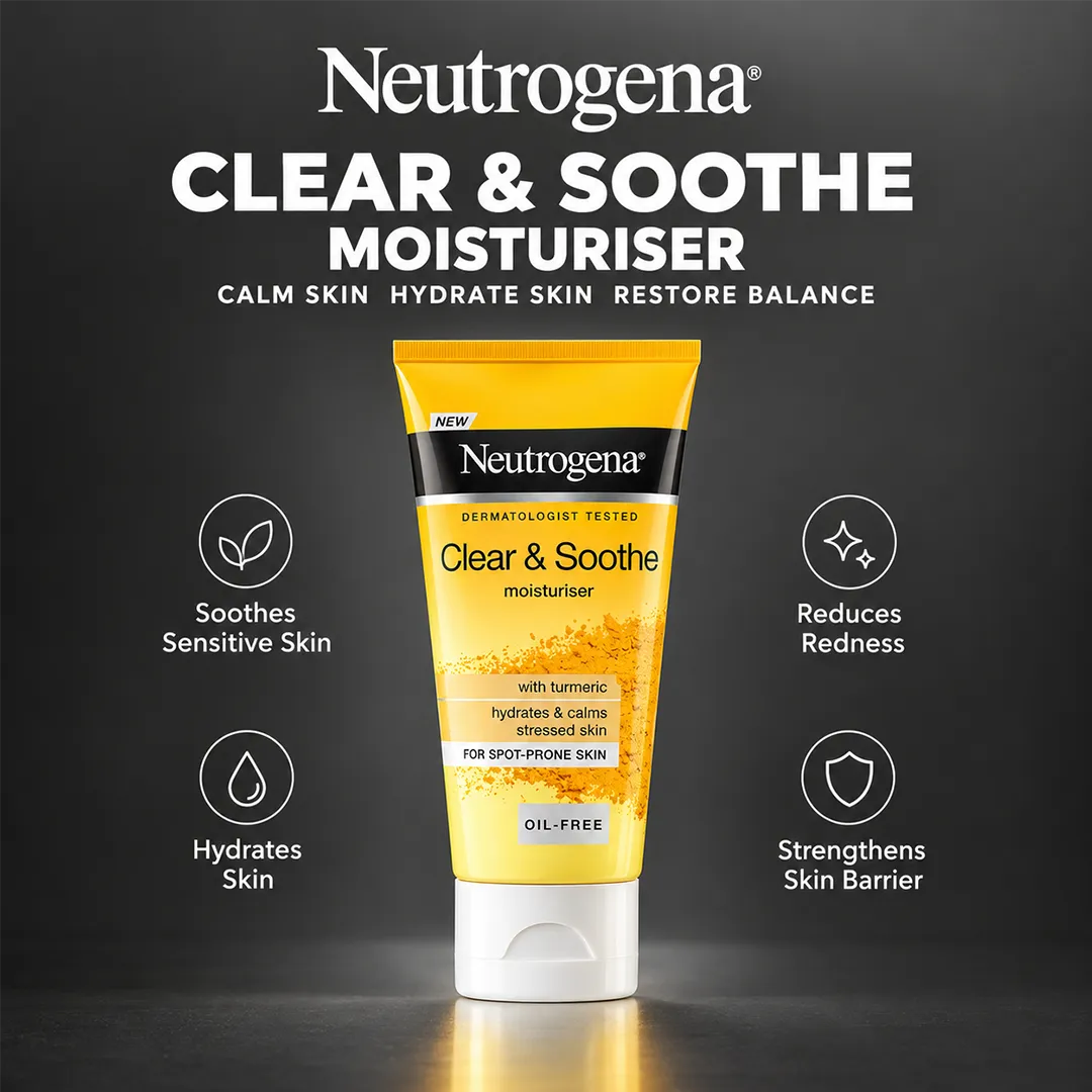 NEUTROGENA CLEAR & SOOTHE MOISTURISER 75ML