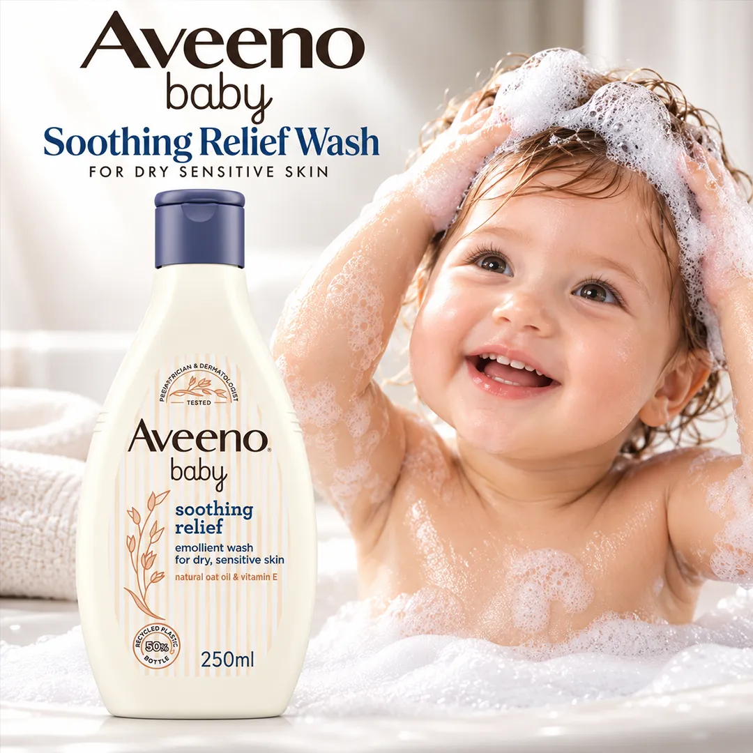 AVEENO BABY WASH 250ML SOOTHING RELIEF SENSITIVE SKIN