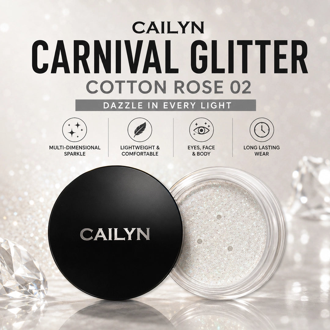 CAILYN CARNIVAL GLITTER COTTON ROSE 02