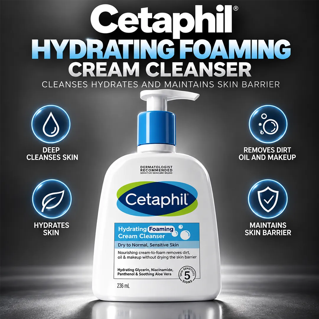 CETAPHIL HYDRATING FOAMING CLEANSER 236ML
