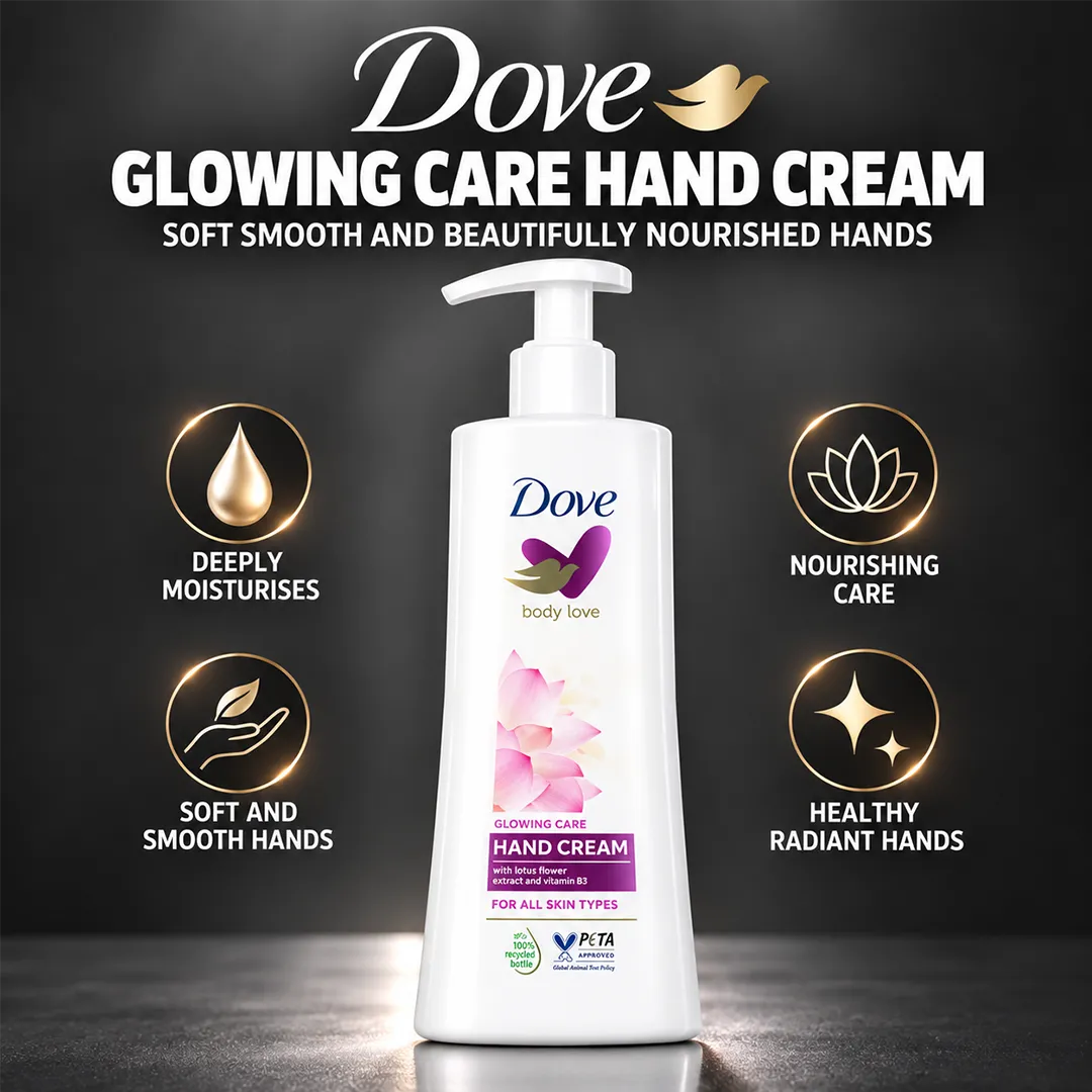 DOVE GLOWING CARE HAND CREAM 250ML