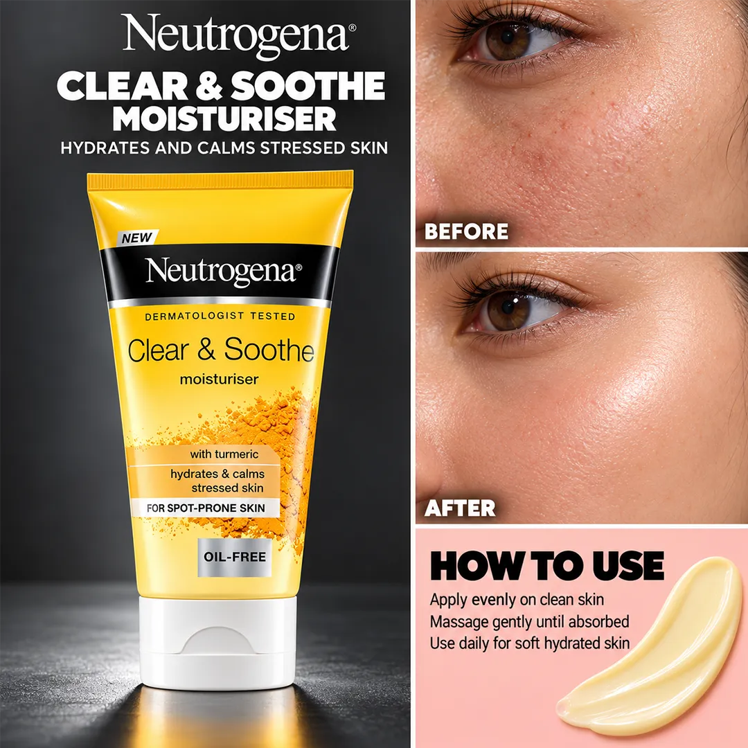 NEUTROGENA CLEAR & SOOTHE MOISTURISER 75ML