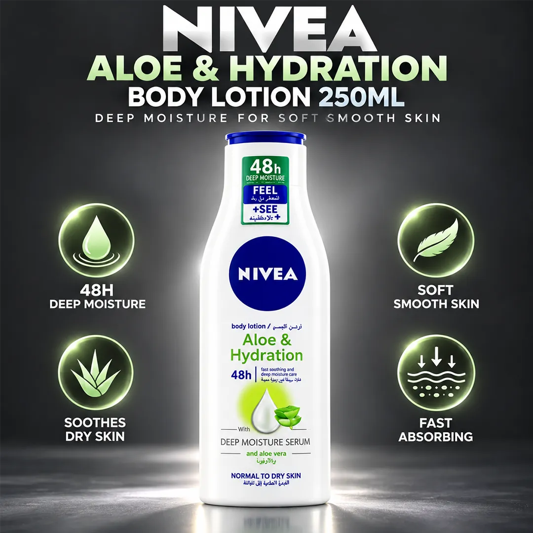 NIVEA BODY LOTION 250ML ALOE & HYDRATION