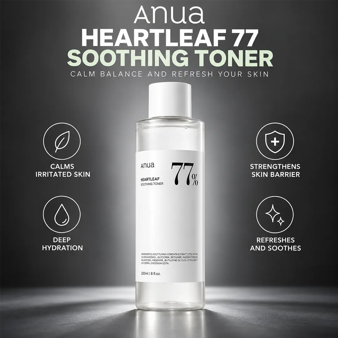 ANUA HEARTLEAF 77 SOOTHING TONER 250ML