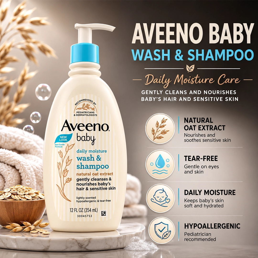 AVEENO BABY WASH & SHAMPOO 354ML