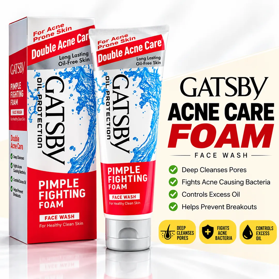 GATSBY FACE WASH 120GM ACNE CARE FOAM