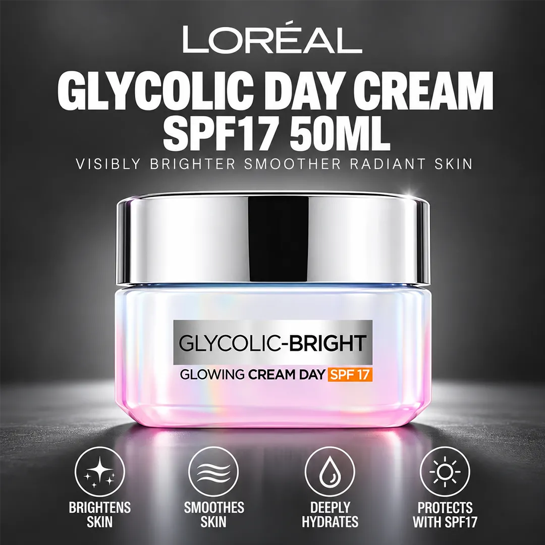 LOREAL GLYCOLIC DAY CREAM SPF17 50ML