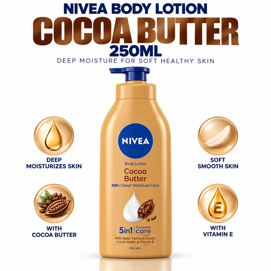 NIVEA BODY LOTION 250ML COCOA BUTTER