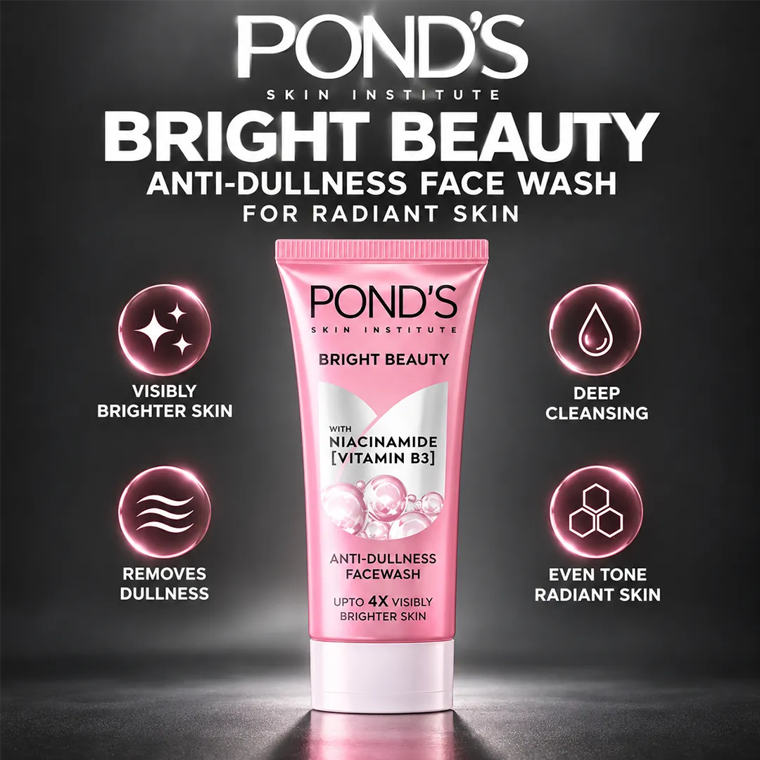 PONDS PAK BRIGHT BEAUTY NIACINAMIDE FACE WASH 50GM
