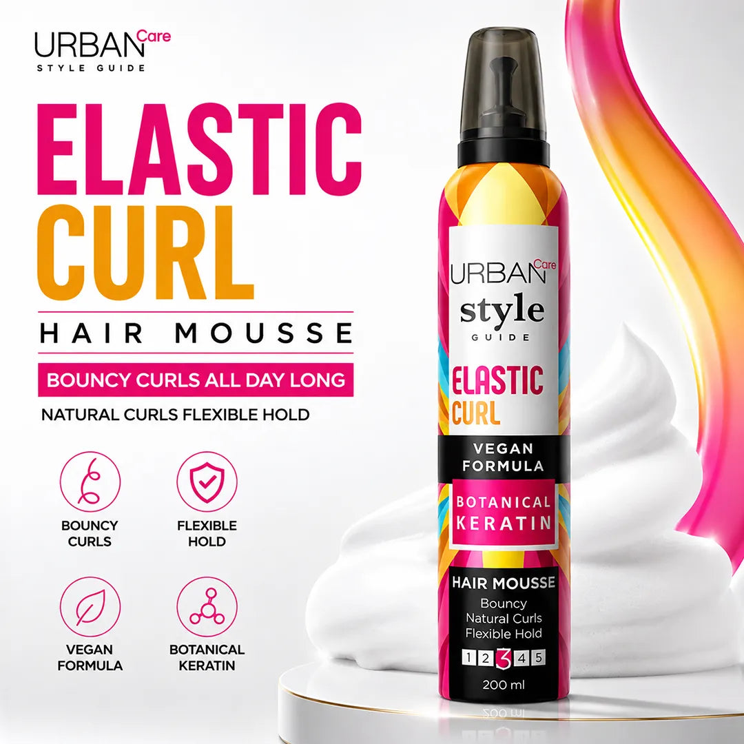 URBAN CARE STYLE ELASTIC CURL HAIR MOUSSE 200ML