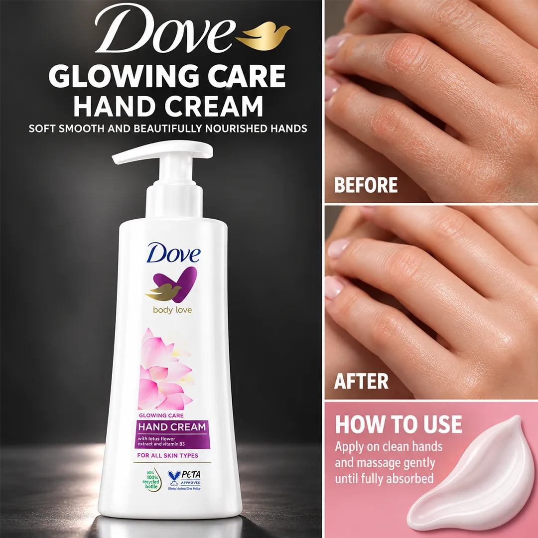 DOVE GLOWING CARE HAND CREAM 250ML