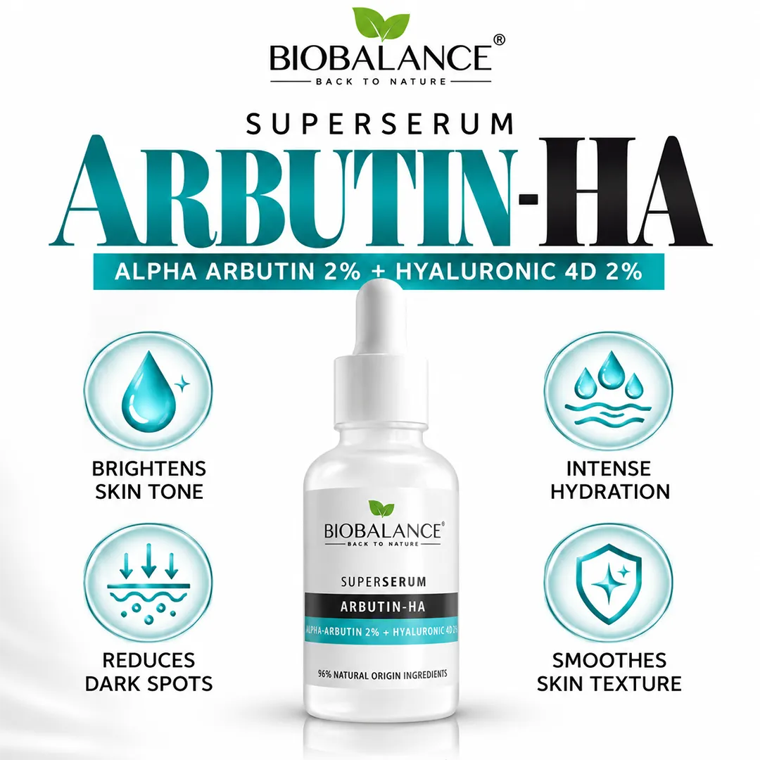 BIO BALANCE SUPER SERUM ARBUTINA HA 2% HIALURONICO 4D 2% 30M