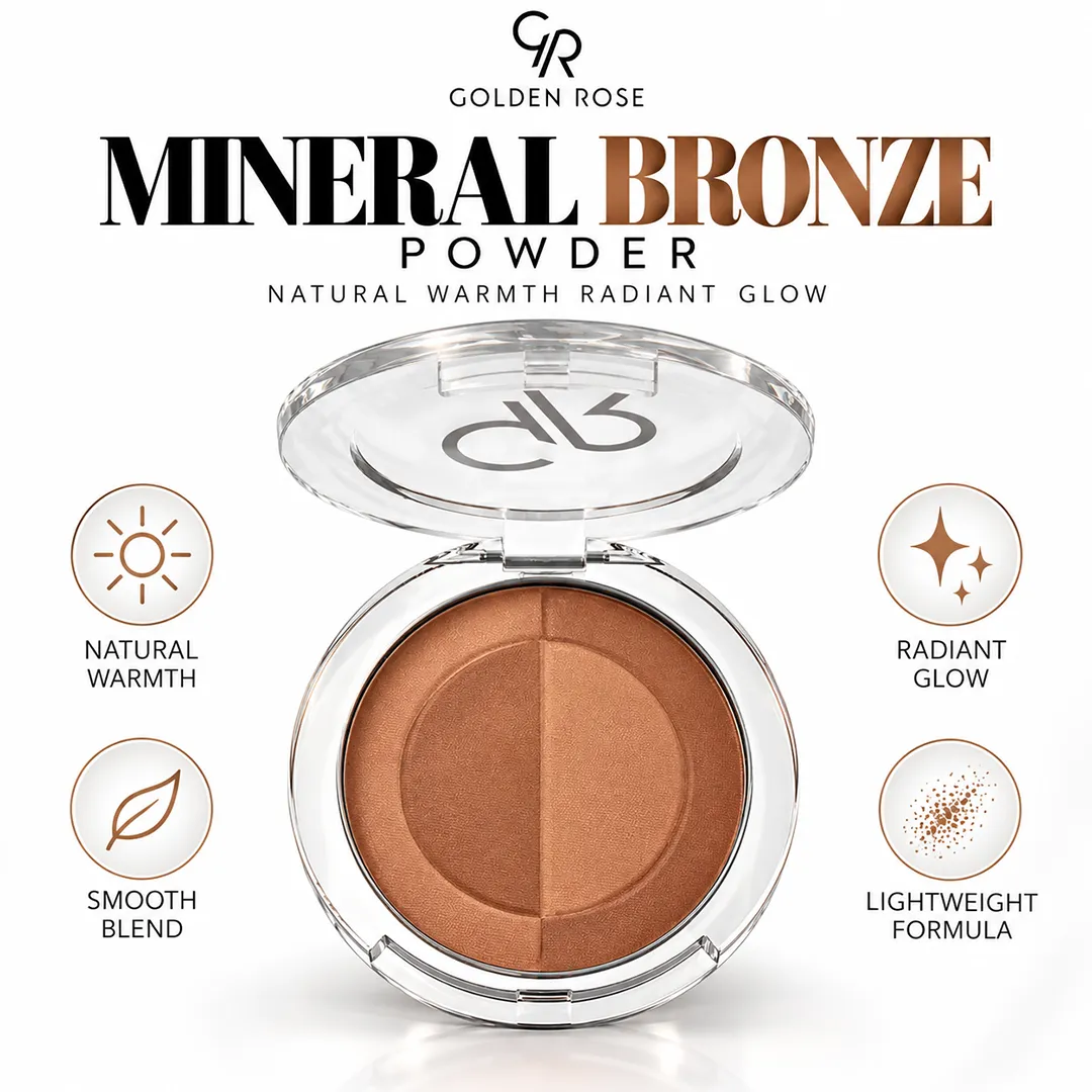 GOLDEN ROSE MINERAL BRONZE POWDER