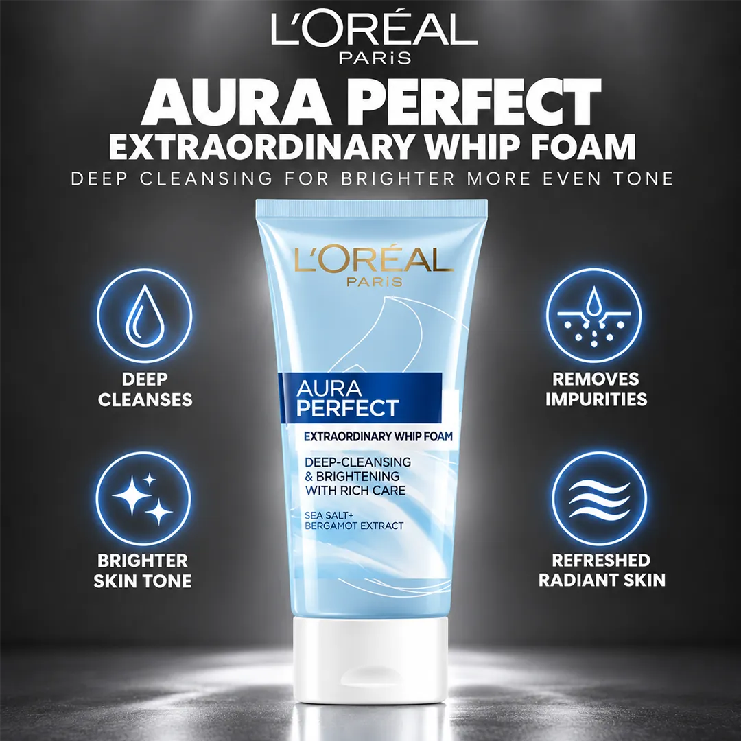 LOREAL AURA PERFECT EXTRAORDINARY WHIP FOAM 100ML