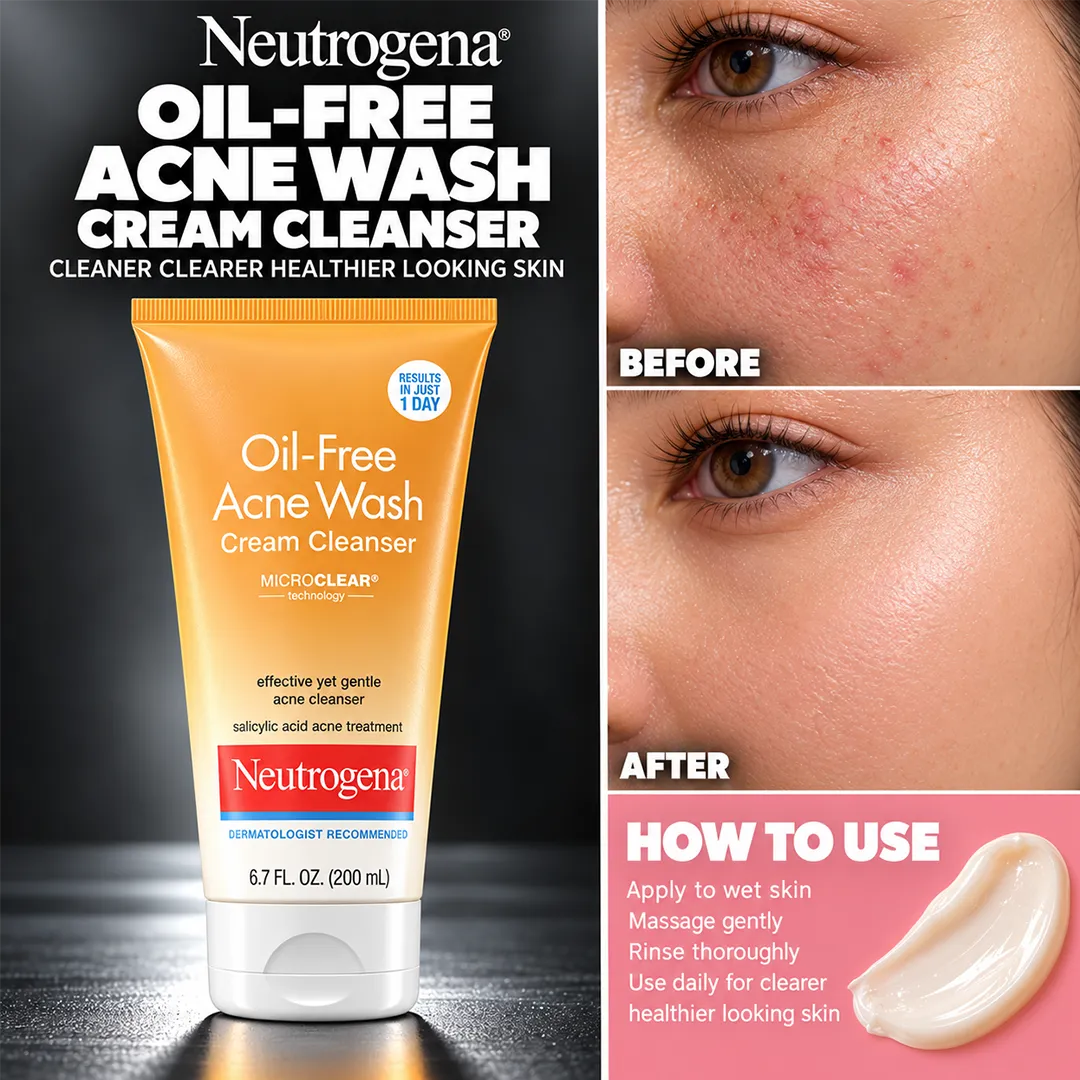 NEUTROGENA ACNE WASH CREAM CLEANSER 200ML
