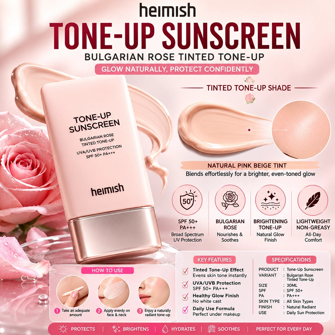 CAILYN BULGARIAN ROSE TINTED TONE UP SUNSCREEN 30ML SPF50 PA