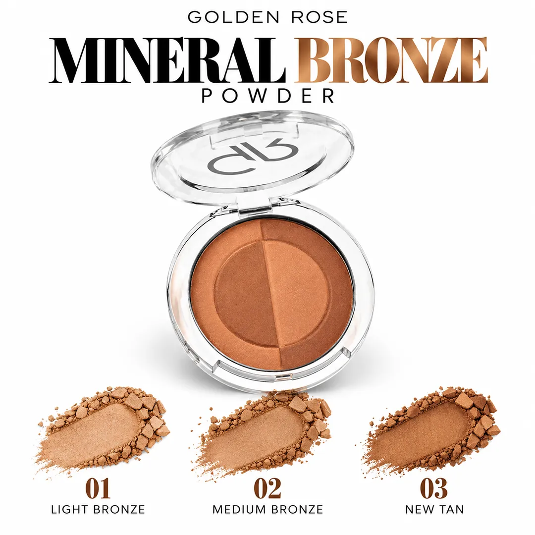 GOLDEN ROSE MINERAL BRONZE POWDER