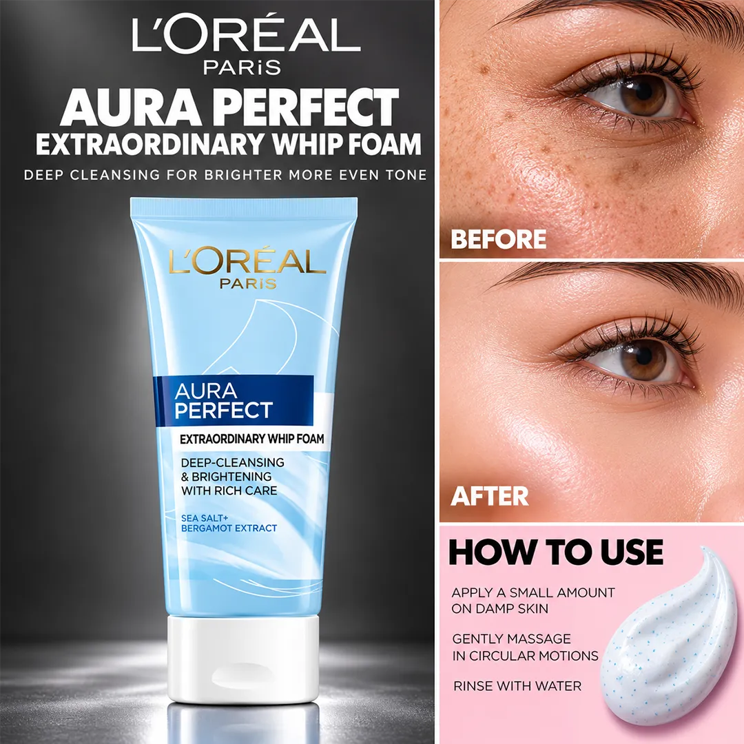 LOREAL AURA PERFECT EXTRAORDINARY WHIP FOAM 100ML