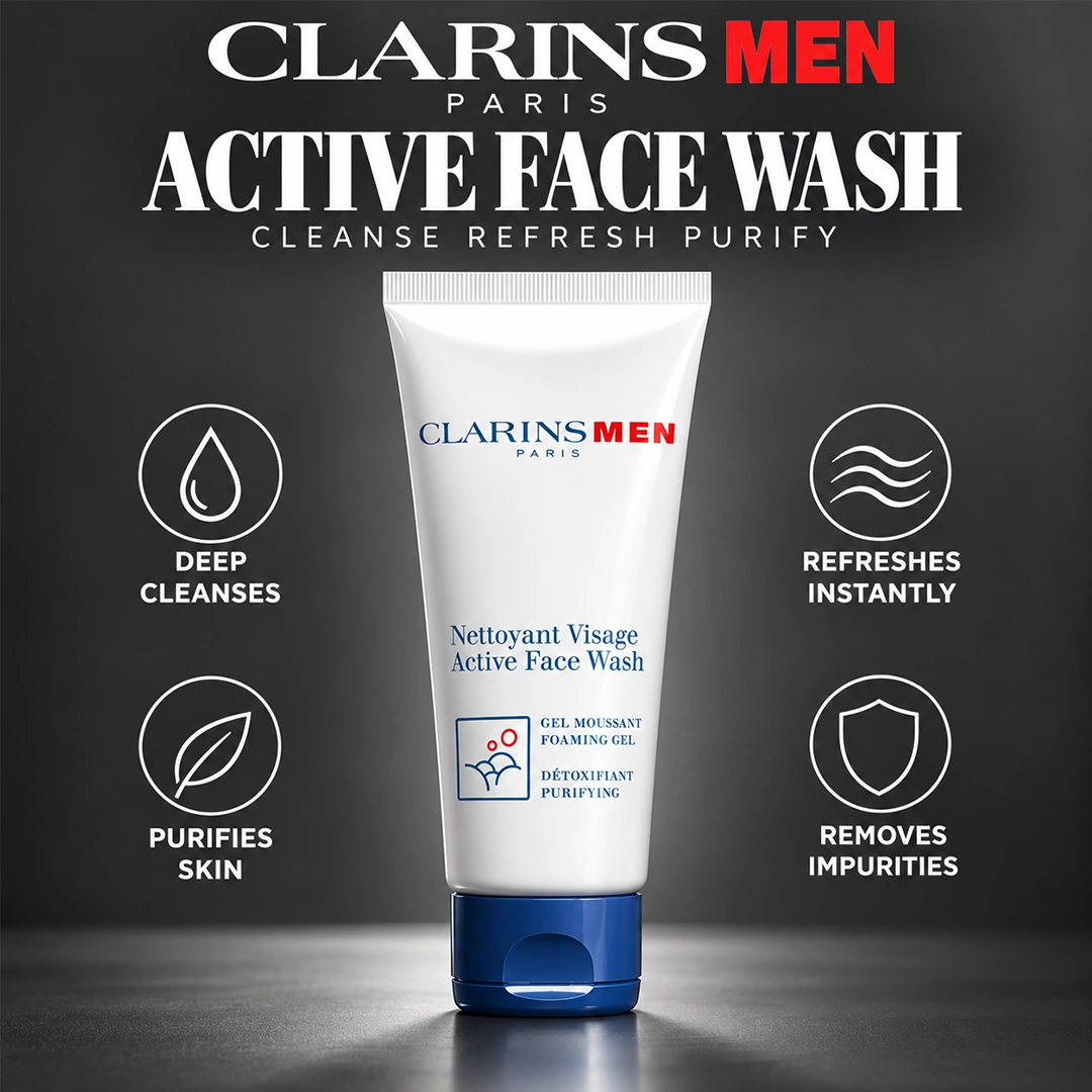 CLARINS MEN ACTIVE FACE WASH 125ML