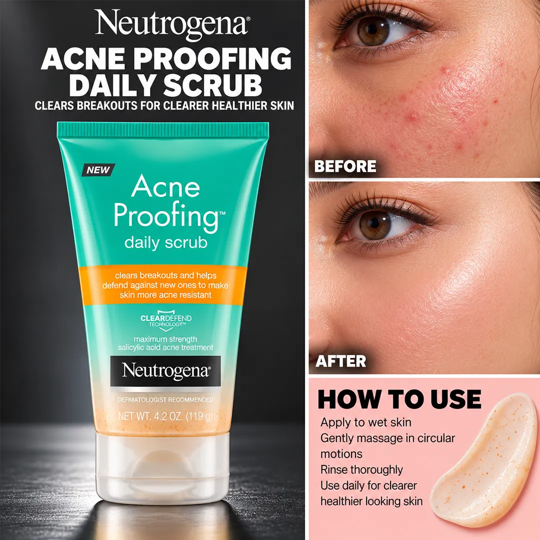 NEUTROGENA ACNE PROOF DAILY SCRUB 119GM