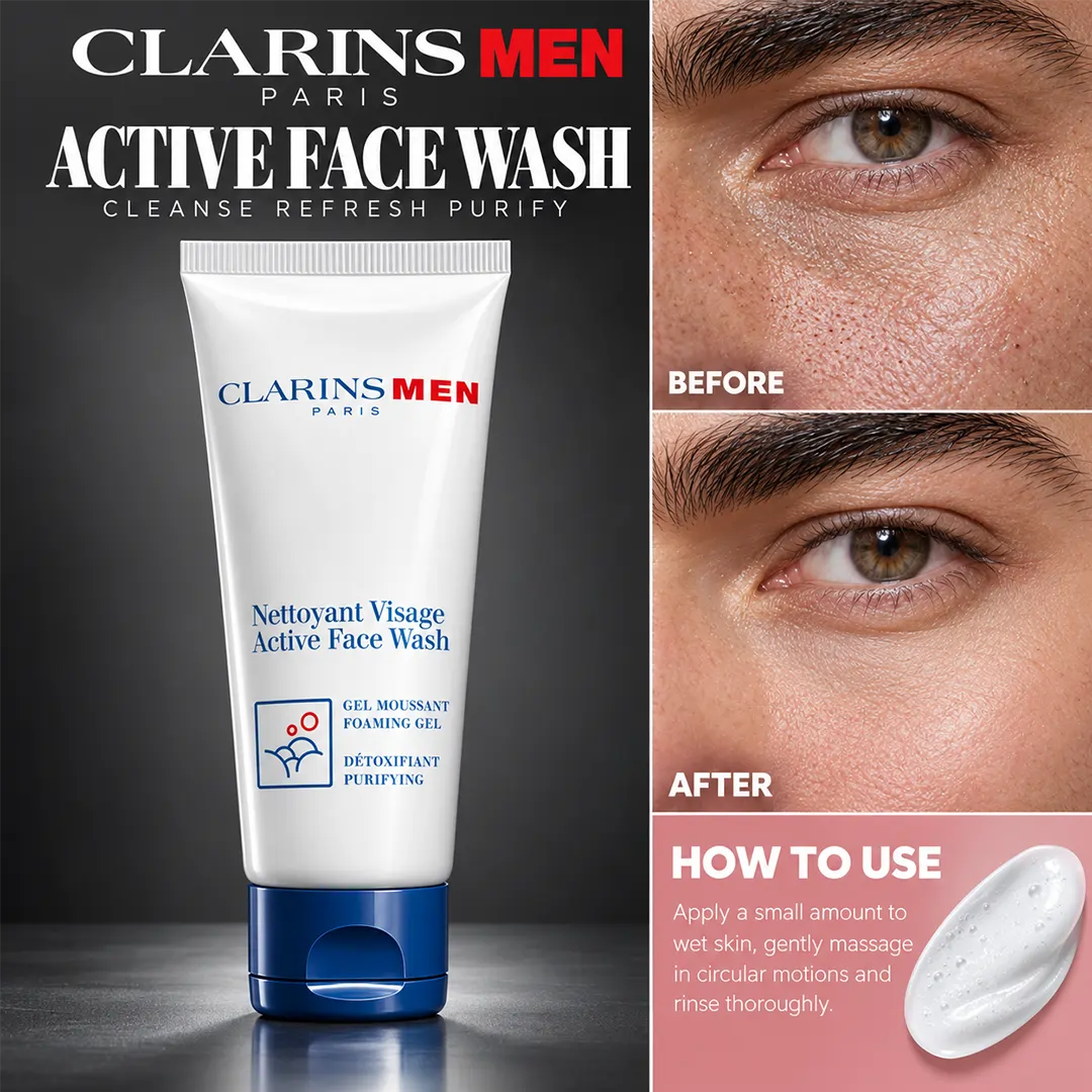 CLARINS MEN ACTIVE FACE WASH 125ML
