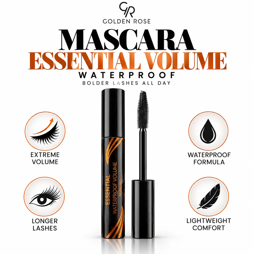 GOLDEN ROSE MASCARA ESSENTIAL VOLUME WATERPROOF