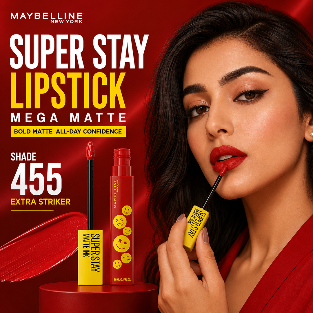 MAYBELLINE SUPER STAY LIPSTICK MEGA MATTE 455