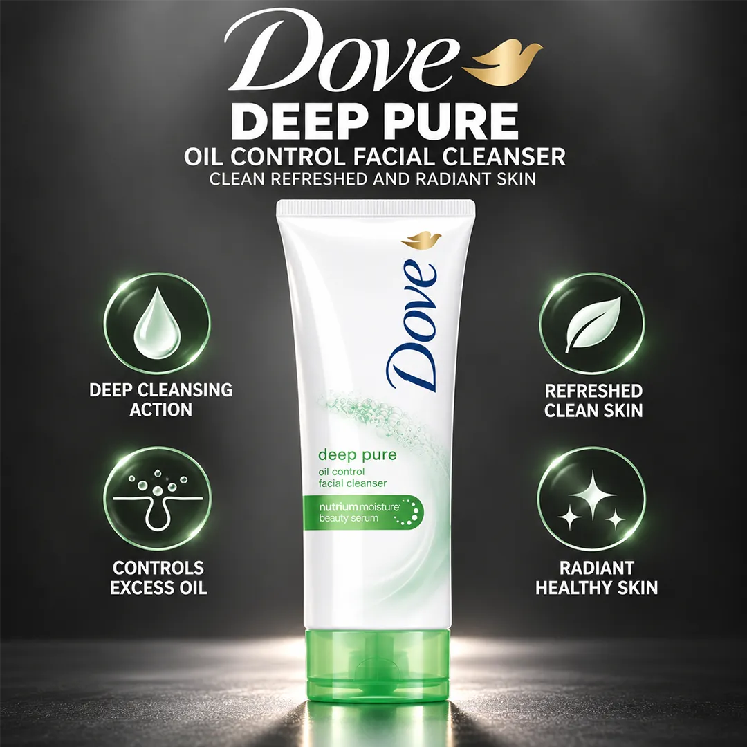 DOVE INDO FACIAL CLEANSER 100GM DEEP PURE