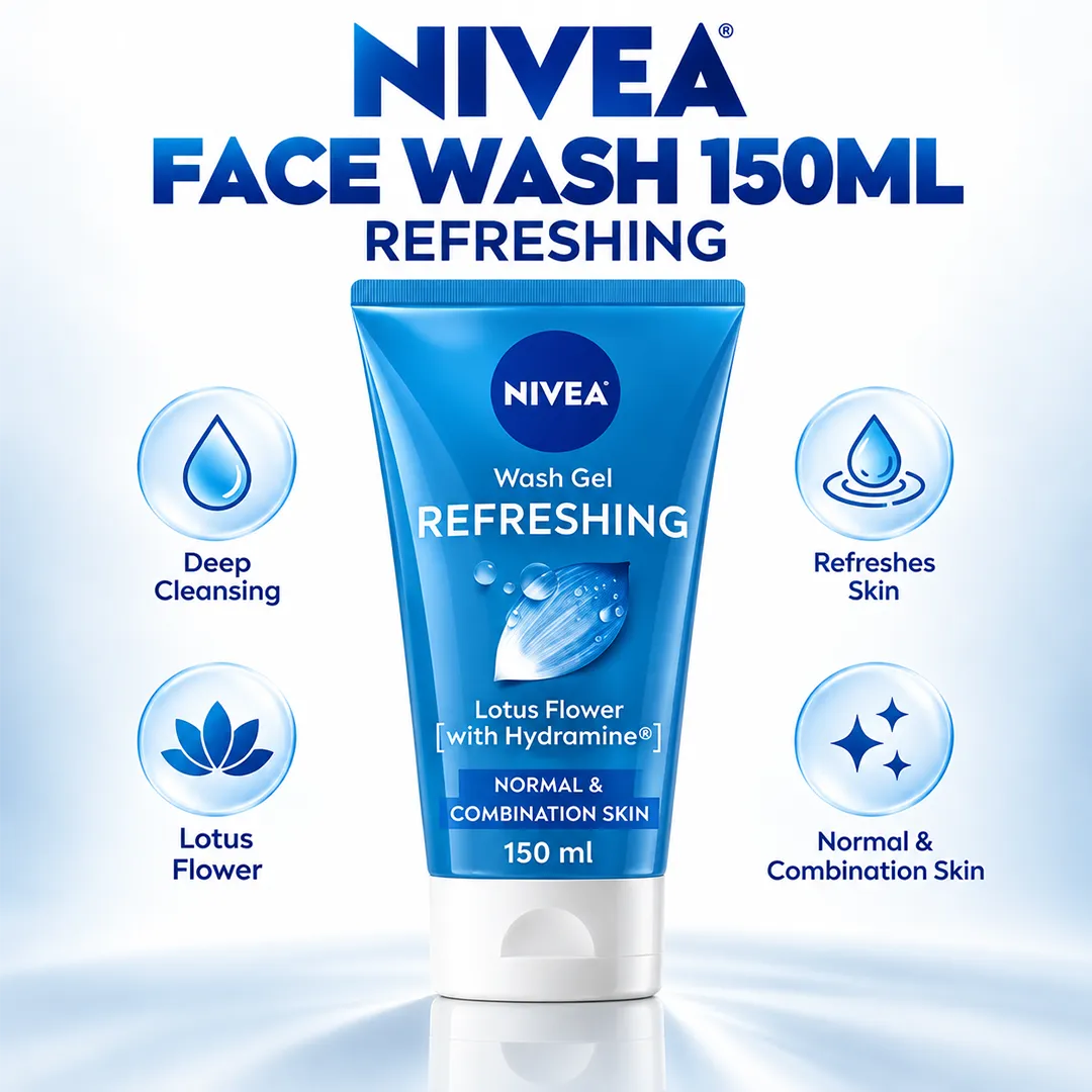 NIVEA FACE WASH 150ML REFRESHING