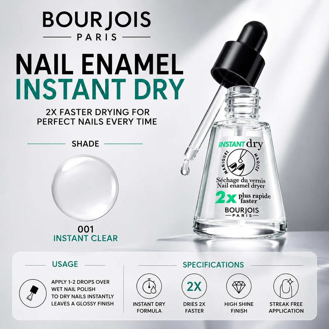 BOURJOIS NAIL ENAMEL INSTANT DRY